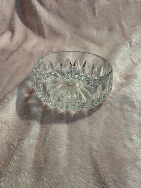 BEAUTIFUL FULL LEAD CRYSTAL! Gorham, vtg 5"Crystal Bowl Althea pattern W Germany